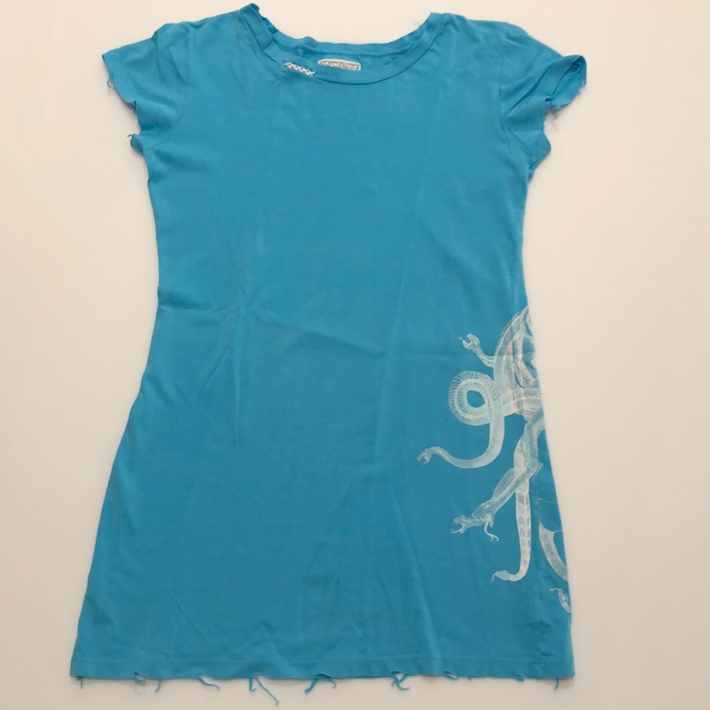 Lauren Moshi Turquoise Snake T-Shirt